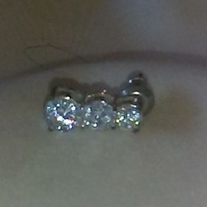 Stacked Cubic Zirconia Earrings
